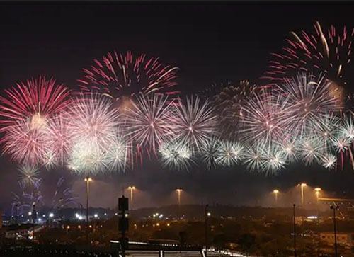 仪陇县焰火晚会